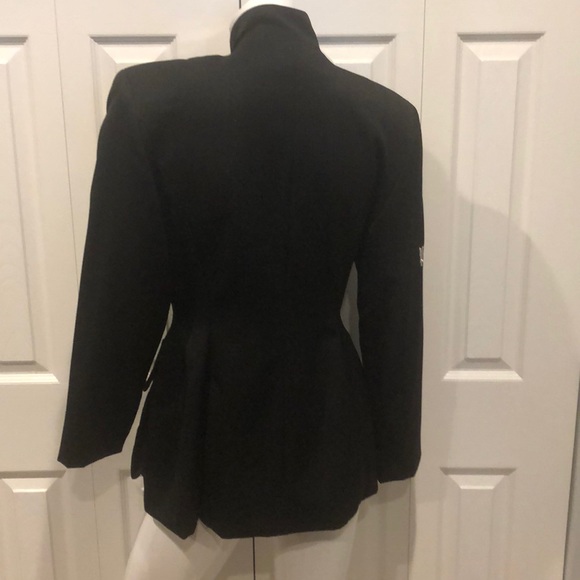 SOLD Vintage black military style jacket - Picture 6 of 6